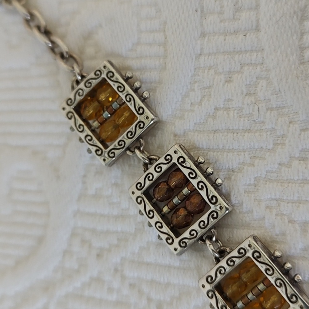 Brighton Silver Amber Crystal Bracelet - Picture 7 of 7